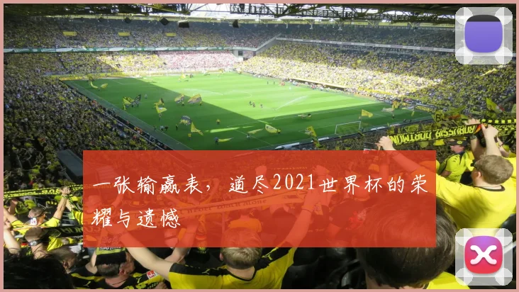 一张输赢表，道尽2021世界杯的荣耀与遗憾